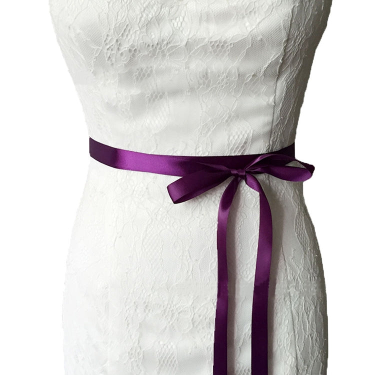 Women Handmade Beaded Rhinestone Ribbon Lacing Wedding Belt Lady Bride Waistband Waist Belt