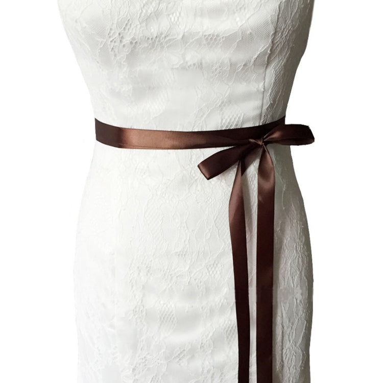 Women Handmade Beaded Rhinestone Ribbon Lacing Wedding Belt Lady Bride Waistband Waist Belt