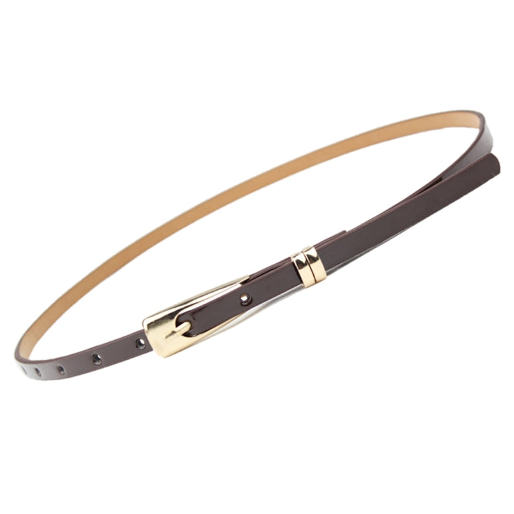 Women New Style Fashion Candy Colored Patent Leather Thin Decorative Belt, Total Length: about 103cm, Width: 1cm