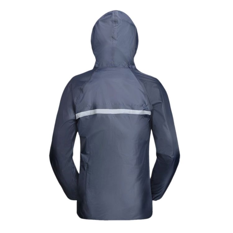 Durable Motorcycle Split Raincoat Pants Suit Riding Bicycle Electric Bike Windproof Waterproof Rain Wear for Adult, Size: 4XL(Navy Blue)