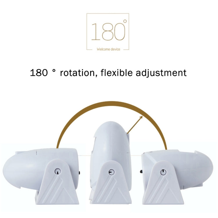 5301 Wireless Infrared Motion Sensor Welcome Alarm Intelligent Greeting Warning Doorbell, IR Distance: 10m