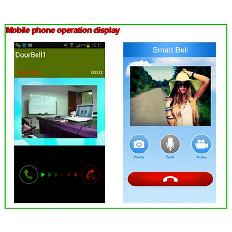 Waterproof Security Monitoring Host WiFi Remote Video Intercom Doorbell with 1/3 inch 1.0MP Camera, Support iOS & Android APP, Waterproof Level: IP55
