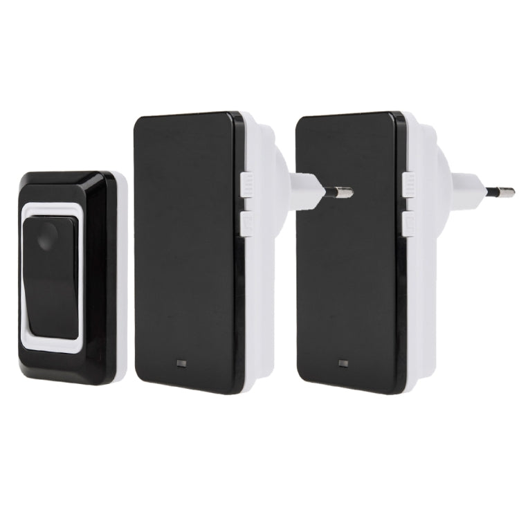SAFUL K108 Waterproof Wireless Smart Doorbell, One Transmitter Dual Receiver, EU Plug
