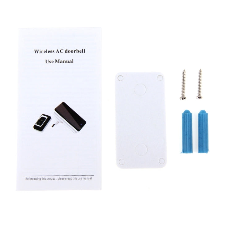SAFUL K108 Waterproof Wireless Smart Doorbell, One Transmitter Dual Receiver, EU Plug
