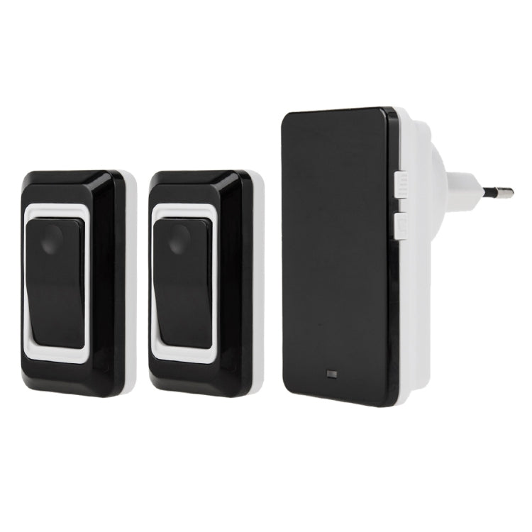 SAFUL K108 Waterproof Wireless Smart Doorbell, Dual Transmitter One Receiver, EU Plug