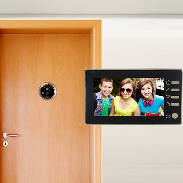 M4300D 4.3 inch TFT Color Display Screen 3.0MP Security Camera Video Smart Doorbell, Support TF Card (32GB Max) & Night Vision & Motion Detection