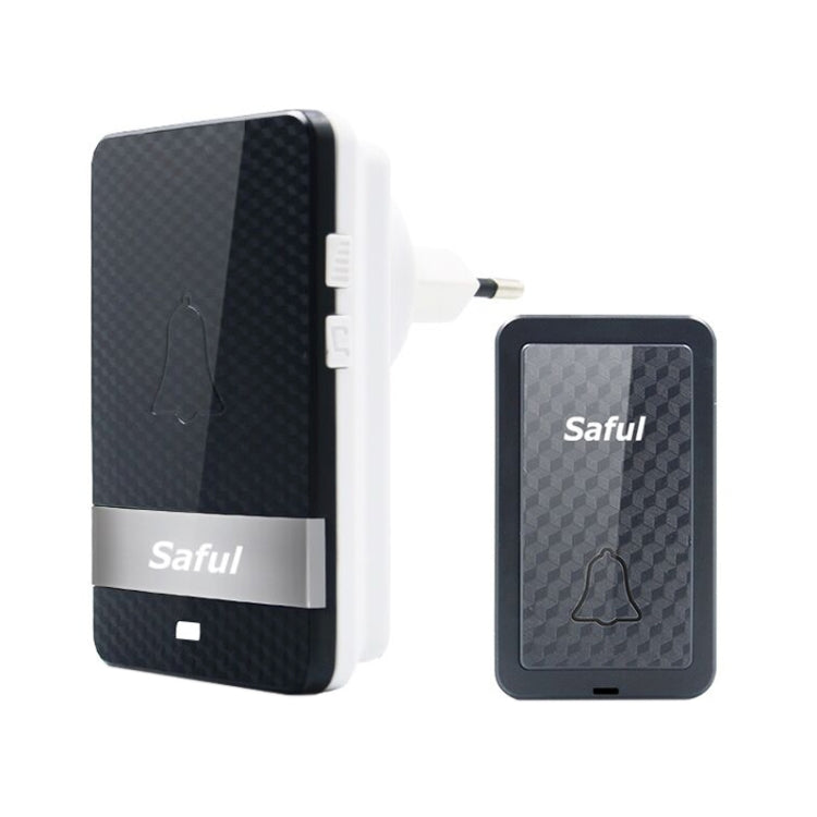 Saful TS-K106 IP68 Waterproof 4-Level Ring Tone Adjustable Wireless Intelligent Self-generating Doorbell with 28 First Ringtones