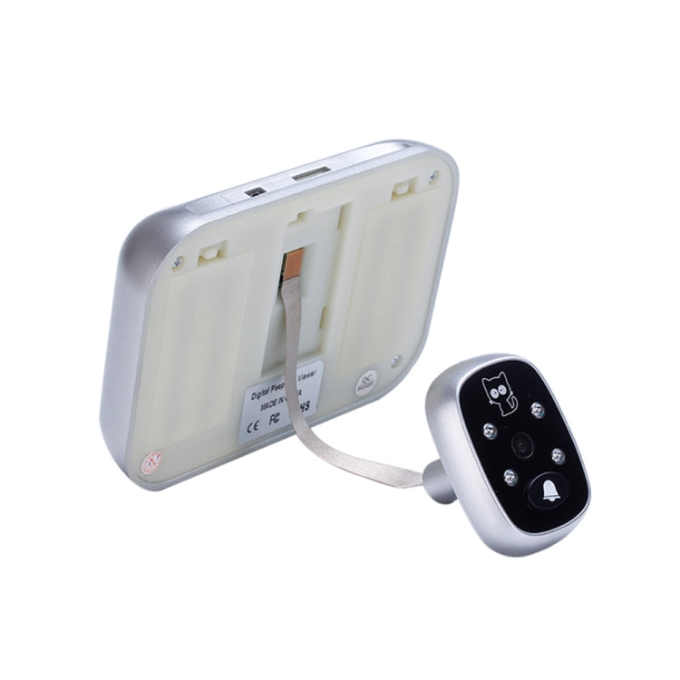 SF518 3.5 inch Screen 0.3MP Security Camera No Disturb Peephole Viewer, Support TF Card & Infrared Night Vision