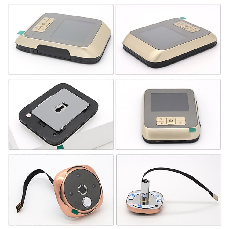 SF530 3.0 inch Screen 0.3MP Security Camera No Disturb Peephole Viewer, Support TF Card & Infrared Night Vision