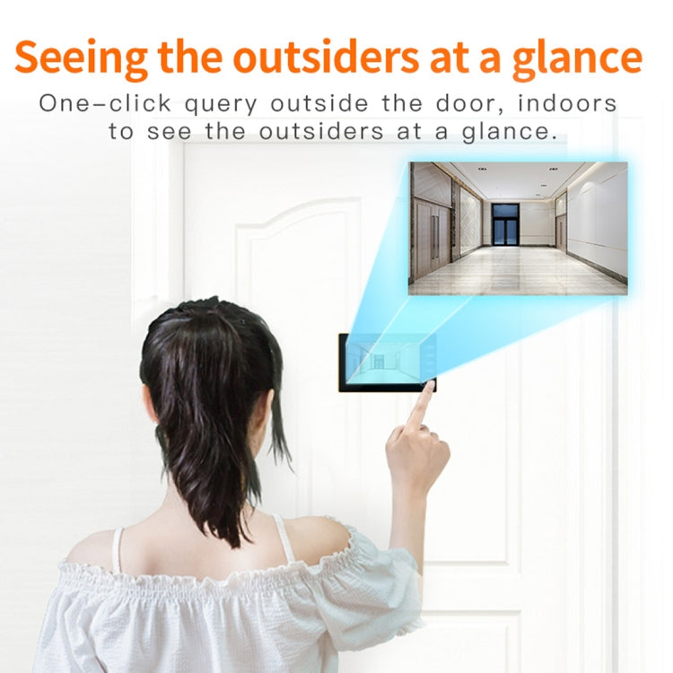 Danmini Q10 4.3 Inch Screen Motion Detection Camera Video Alarm Smart Digital Door Viewer, Support TF Card(Gold)