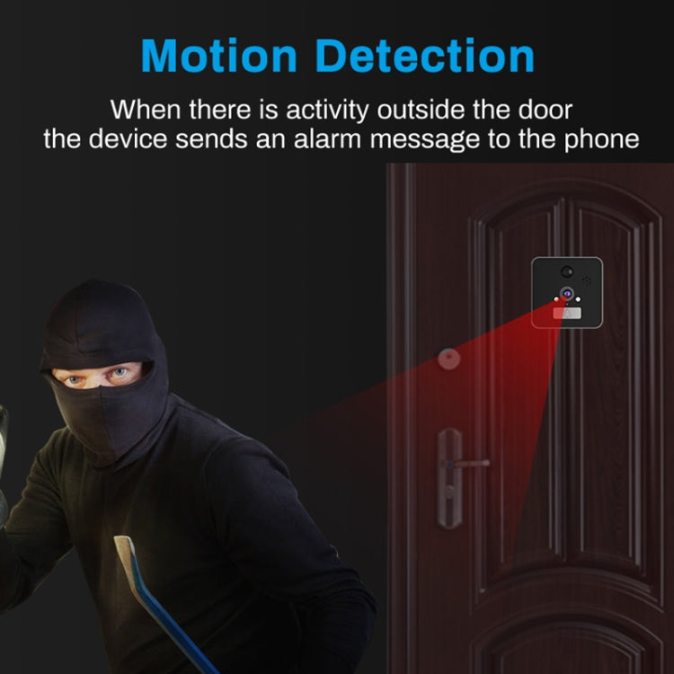 TS-509 4.3 inch 960P HD Screen WiFi Smart Video Doorbell Peephole Viewer, Support Visual Intercom & Night Vision & Motion Detection