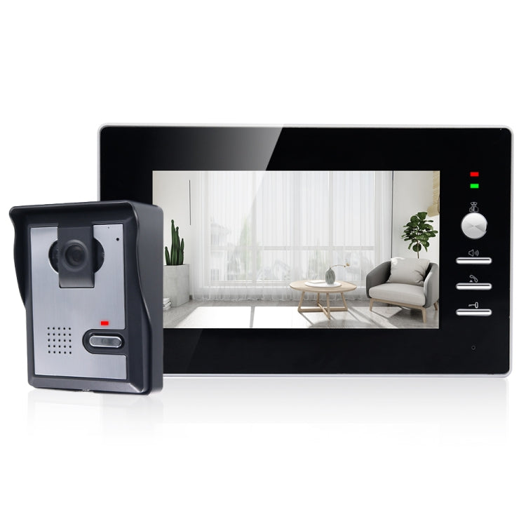 TS-YP710MA 7 inch Screen Smart Video Doorbell Peephole Viewer, Support Visual Intercom & Night Vision & Real-time Monitoring