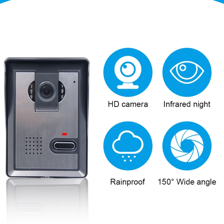 TS-YP710MA 7 inch Screen Smart Video Doorbell Peephole Viewer, Support Visual Intercom & Night Vision & Real-time Monitoring
