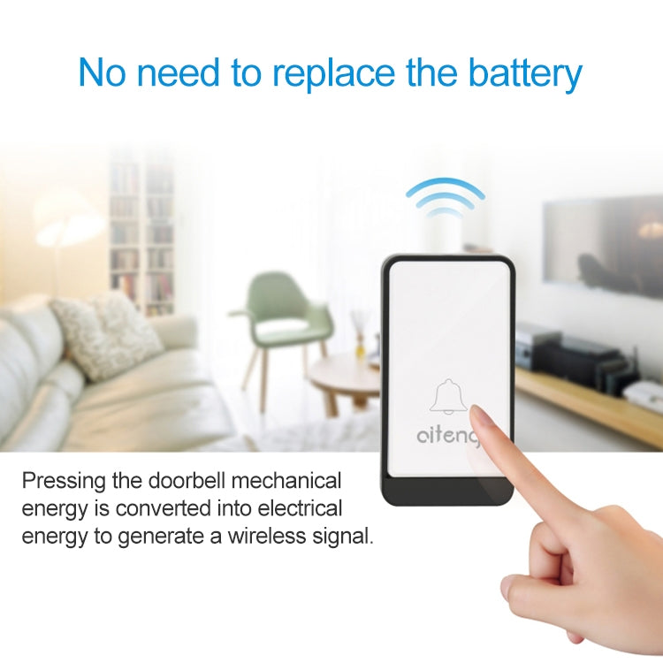 AITENG V029J Wireless Batteryless WIFI Doorbell,
