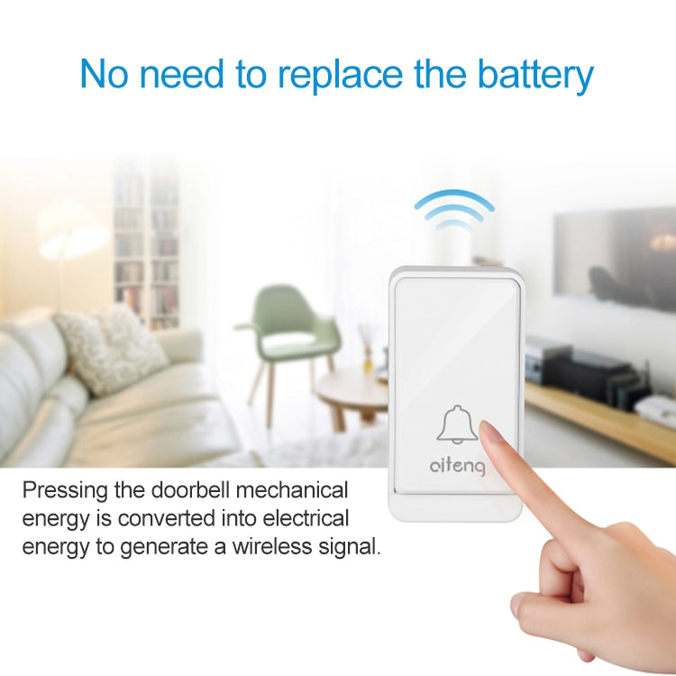 AITENG V026J Wireless Batteryless WIFI Doorbell,