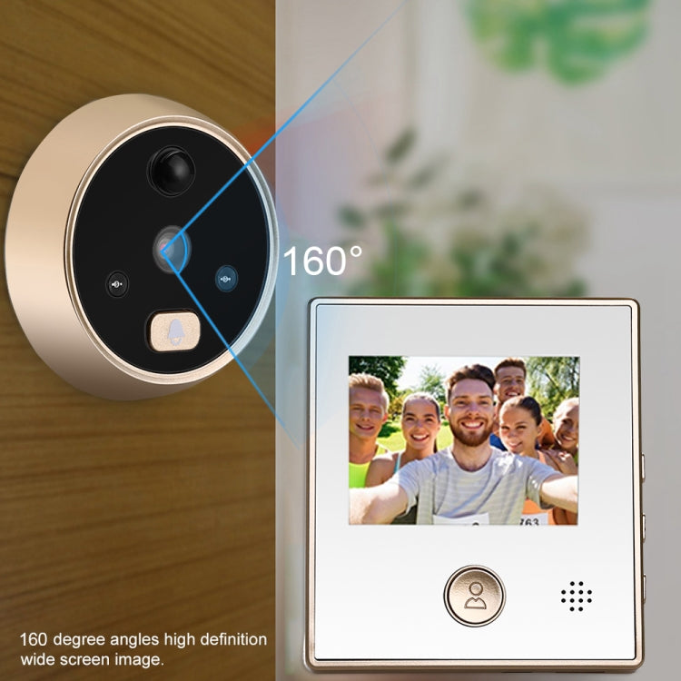 SY-1 3.0 inch Screen Video Visual Doorbell, Support Night Vision & Motion Detection & Multi-languages & 32GB TF Card