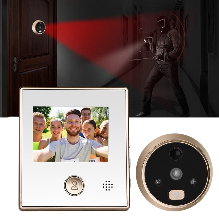 SY-1 3.0 inch Screen Video Visual Doorbell, Support Night Vision & Motion Detection & Multi-languages & 32GB TF Card