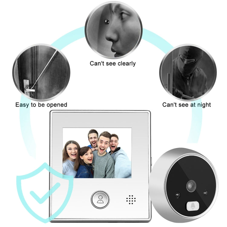 SY-2 3.0 inch Screen Video Visual Doorbell, Support Night Vision & Multi-languages & 32GB TF Card