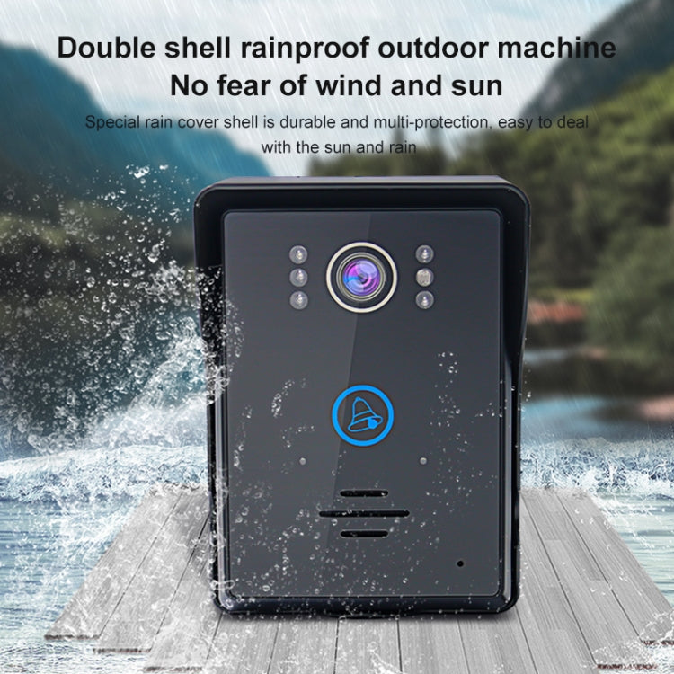 TS-WIFI708C 1.3 Million Pixels Smart WiFi Video Intercom Doorbell with 7 inch Display & 16 Polyphonic Ringtones, Support Infrared Night Vision, US Plug / EU Plug