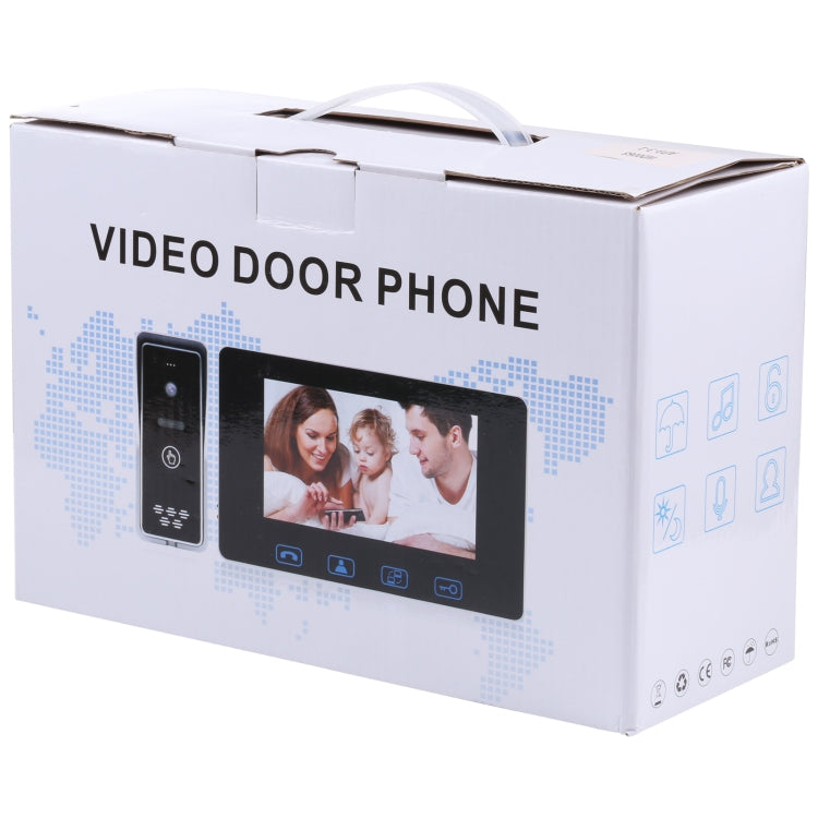 TS-WIFI708C 1.3 Million Pixels Smart WiFi Video Intercom Doorbell with 7 inch Display & 16 Polyphonic Ringtones, Support Infrared Night Vision, US Plug / EU Plug