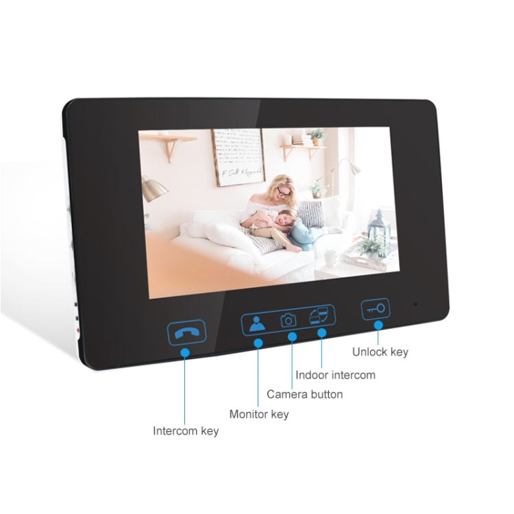 TS-WIFI708C 1.3 Million Pixels Smart WiFi Video Intercom Doorbell with 7 inch Display & 16 Polyphonic Ringtones, Support Infrared Night Vision, US Plug / EU Plug