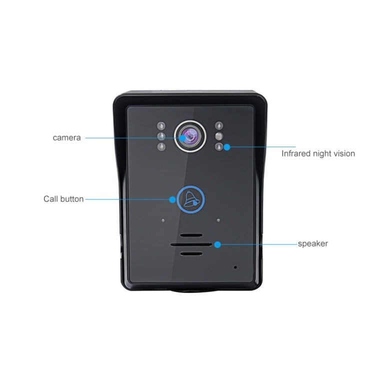 TS-WIFI708C 1.3 Million Pixels Smart WiFi Video Intercom Doorbell with 7 inch Display & 16 Polyphonic Ringtones, Support Infrared Night Vision, US Plug / EU Plug