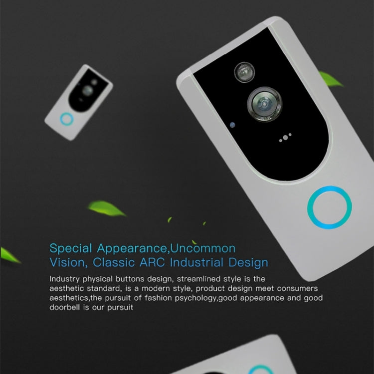 M2 720P Smart WIFI Video Visual Doorbell,Support Mobile Phone Remote Monitoring & Night Vision (Grey)