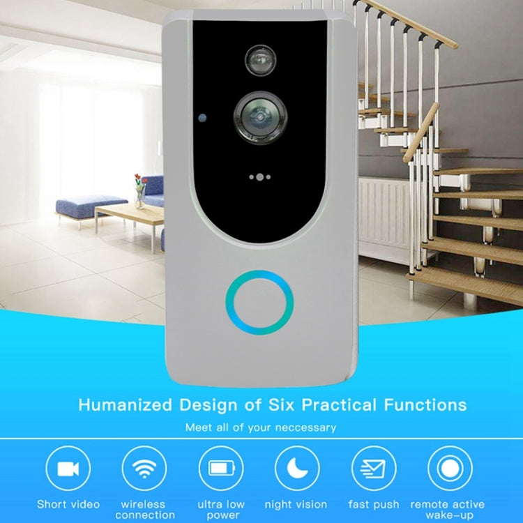M2 720P Smart WIFI Video Visual Doorbell,Support Mobile Phone Remote Monitoring & Night Vision (Grey)