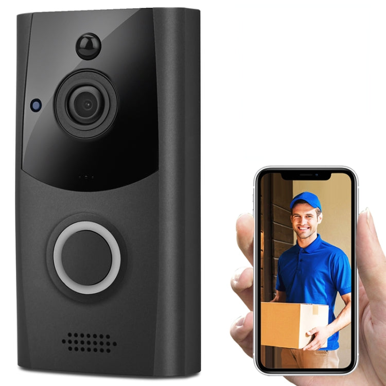 M11 720P Smart WIFI Ultra Low Power Video Visual Doorbell,Support Phone Remote Monitoring & Night Vision& IP53 Waterproof & SD Card (Dark Grey)