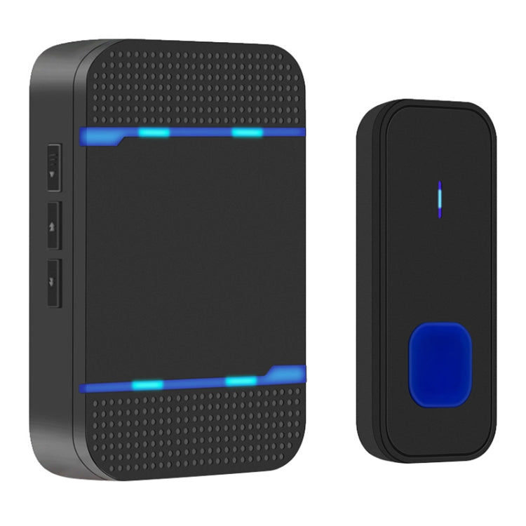 N15K-1T1-B 110dB Wireless IP55 Waterproof Low Power Consumption WiFi Doorbell Receiver with Night Light , eceiver Distance: 300m