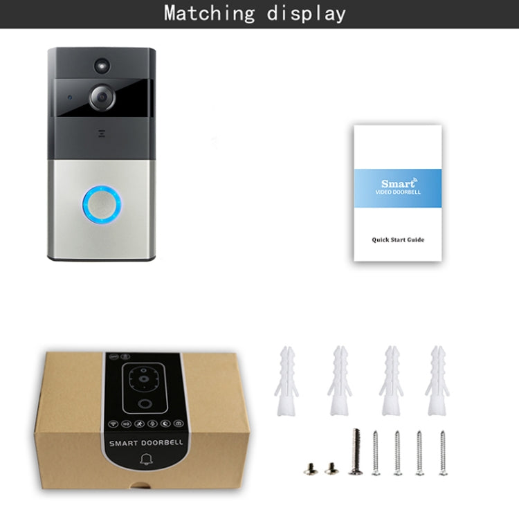 WF06 HD 720P Security Camera Smart WiFi Intercom Video Doorbell, Support Infrared Night Vision / Motion Detection