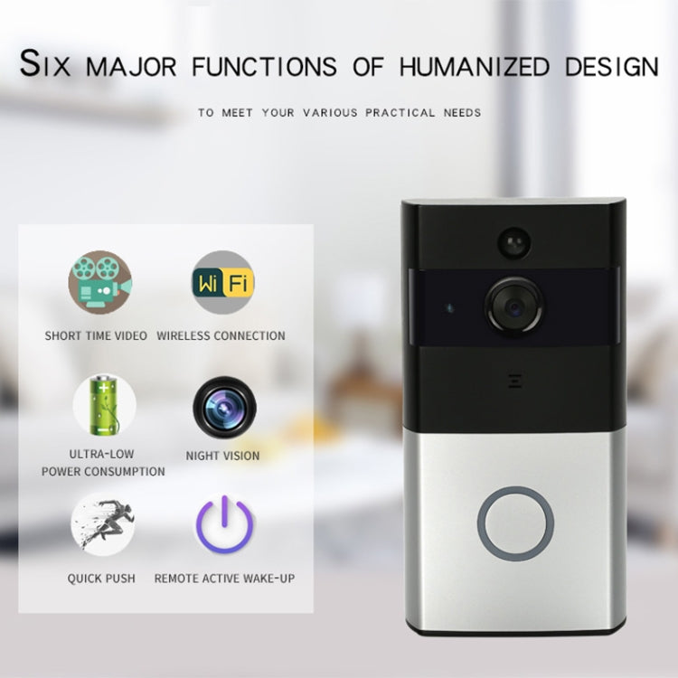 WF06 HD 720P Security Camera Smart WiFi Intercom Video Doorbell, Support Infrared Night Vision / Motion Detection