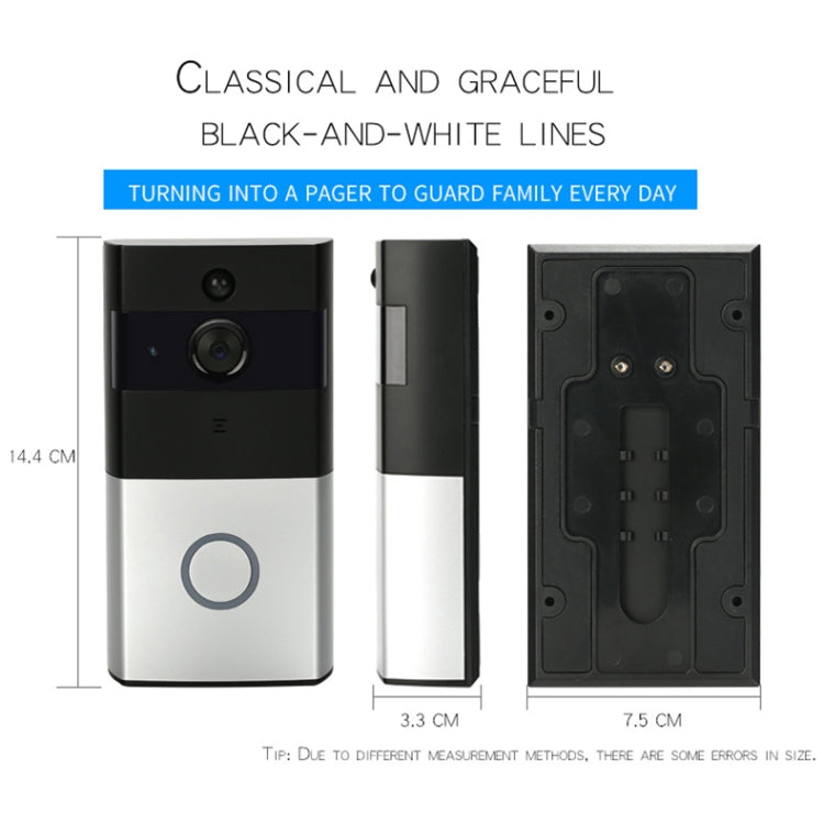 WF06 HD 720P Security Camera Smart WiFi Intercom Video Doorbell, Support Infrared Night Vision / Motion Detection