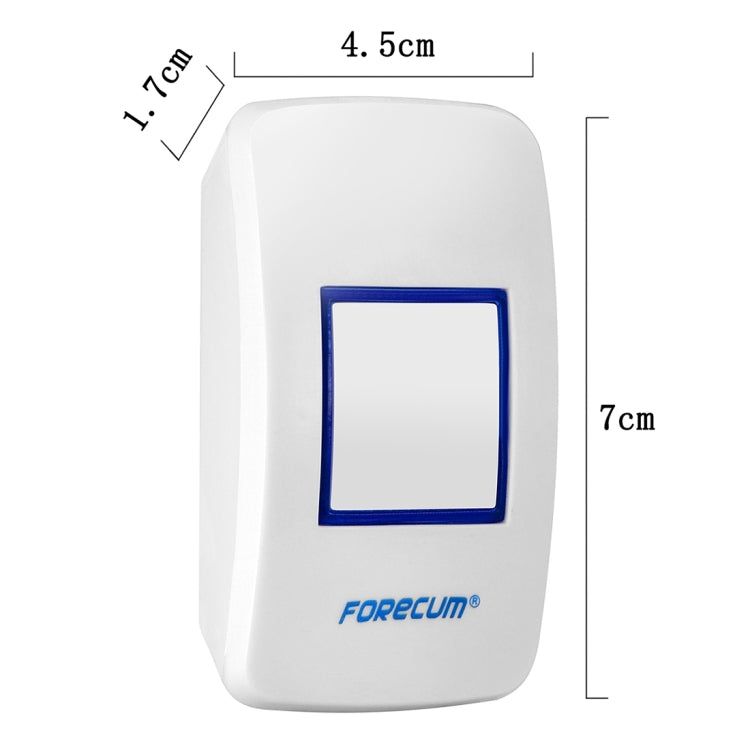 Forecum 8 Wireless Smart Home Doorbell with Single Receiver, Remote Control Distance: 200m (Open Air), EU Plug