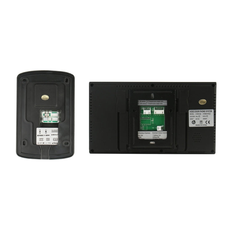 SYSD-806FD11 Rainproof Sunscreen Smart Video Doorbell with 7 inch HD Touch Screen, Support Infrared Night Vision & Password / Fingerprint / Remote Unlocking & Voice Intercom