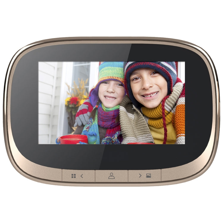 SF550 4.3 inch Screen 1.0MP Security Digital Door Viewer with 12 Polyphonic Music, Support PIR Motion Detection & Infrared Night Vision & 145 Degrees Wide Angle & TF Card