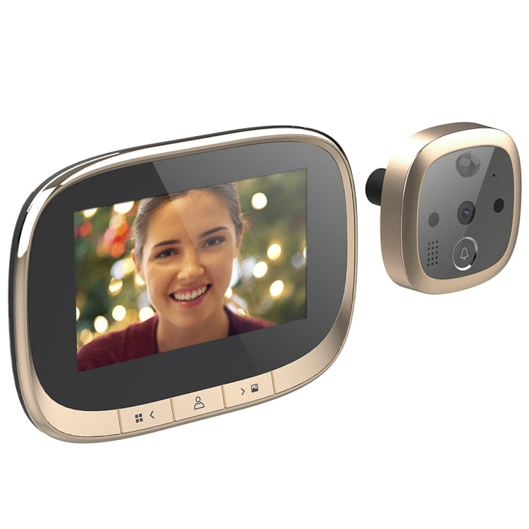 SF550 4.3 inch Screen 1.0MP Security Digital Door Viewer with 12 Polyphonic Music, Support PIR Motion Detection & Infrared Night Vision & 145 Degrees Wide Angle & TF Card