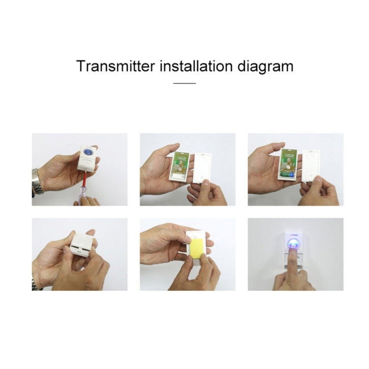 VOYE V022A Home Music Remote Control Wireless Doorbell with 38 Polyphony Sounds (White)