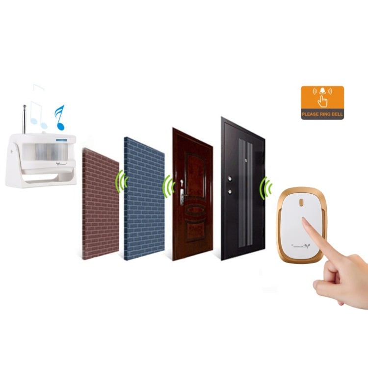 Vobee YD03-K01 Infrared Induction Split Welcome Doorbell(White)