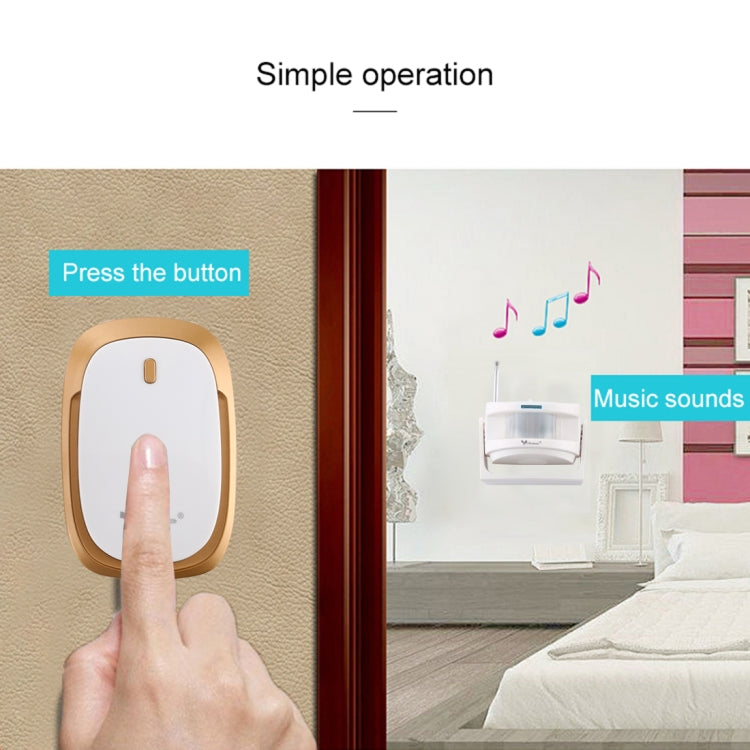 Vobee YD03-K01 Infrared Induction Split Welcome Doorbell(White)