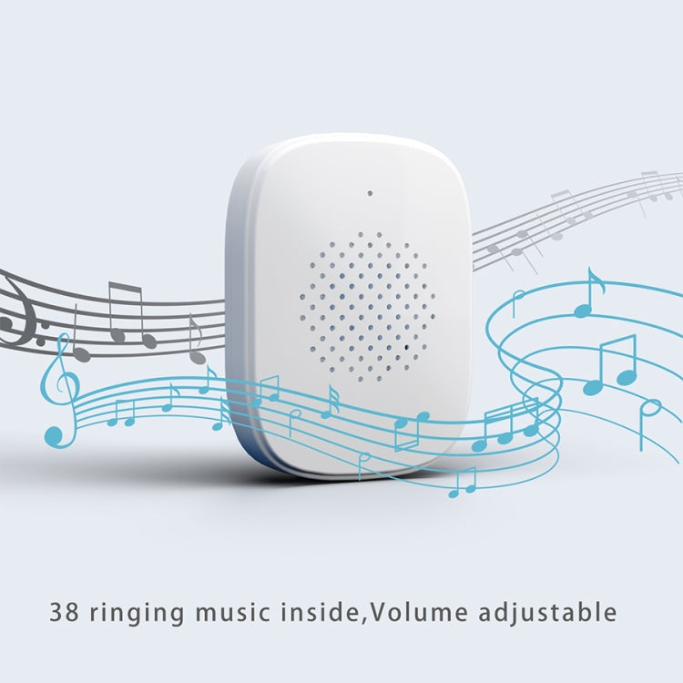 DoorBell i5 Smart Doorbell HD Wireless Bluetooth WiFi Security Camera Visual Doorbells Anti-theft Support Bidirectional Voice Intercom  - White