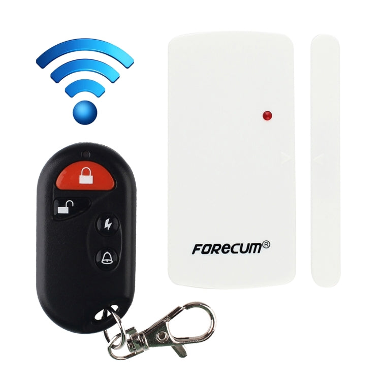 Forecum-A001 Smart Home Magnetic Sensor Alarm, One Magnetic Sensor Two Remote Controller