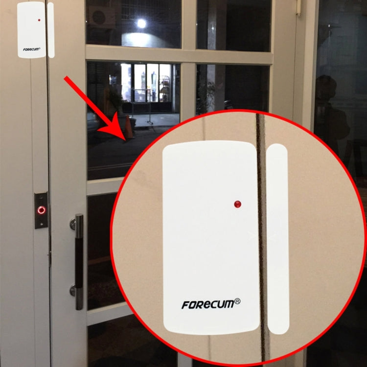 Forecum-A001 Smart Home Magnetic Sensor Alarm, One Magnetic Sensor Two Remote Controller