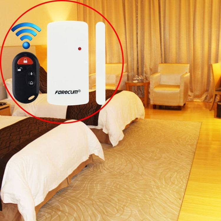 Forecum-A001 Smart Home Magnetic Sensor Alarm, One Magnetic Sensor Two Remote Controller