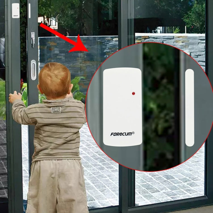 Forecum-A001 Smart Home Magnetic Sensor Alarm, One Magnetic Sensor Two Remote Controller