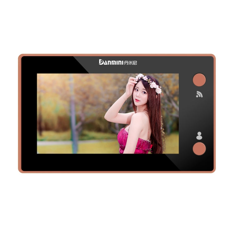 Danmini 4.3 inch WIFI Smart Electronic Cat Eye Home Wireless Doorbell 1 Million Camera Support Infrared Night Vision