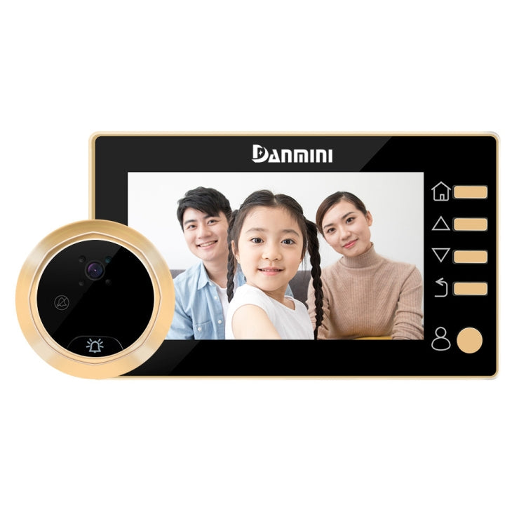 Danmini W10 4.3 inch Smart Electronic Cat Eye Household Visible Doorbell 300000 Pixels Camera Support Infrared Night Vision & TF Card