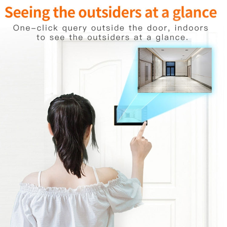 Danmini W10 4.3 inch Smart Electronic Cat Eye Household Visible Doorbell 300000 Pixels Camera Support Infrared Night Vision & TF Card