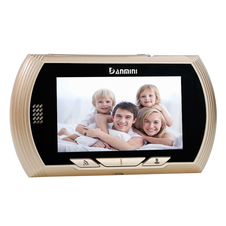 Danmini YB-43HD-MW 4.3 inch Screen WiFi Camera Video Alarm Smart Digital Door Viewer, Support TF Card & Motion Detect & Infrared Night Vision
