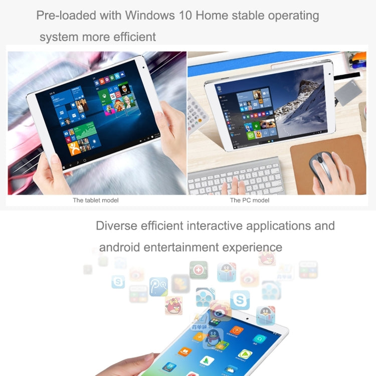 Teclast X80 Pro Dual OS, 8.0 inch, 2GB+32GB, Windows 10 & Android 5.1, Intel Cherry Trail X5 Z8350 1.44-1.84GHz, HDMI, OTG, WiFi, Bluetooth